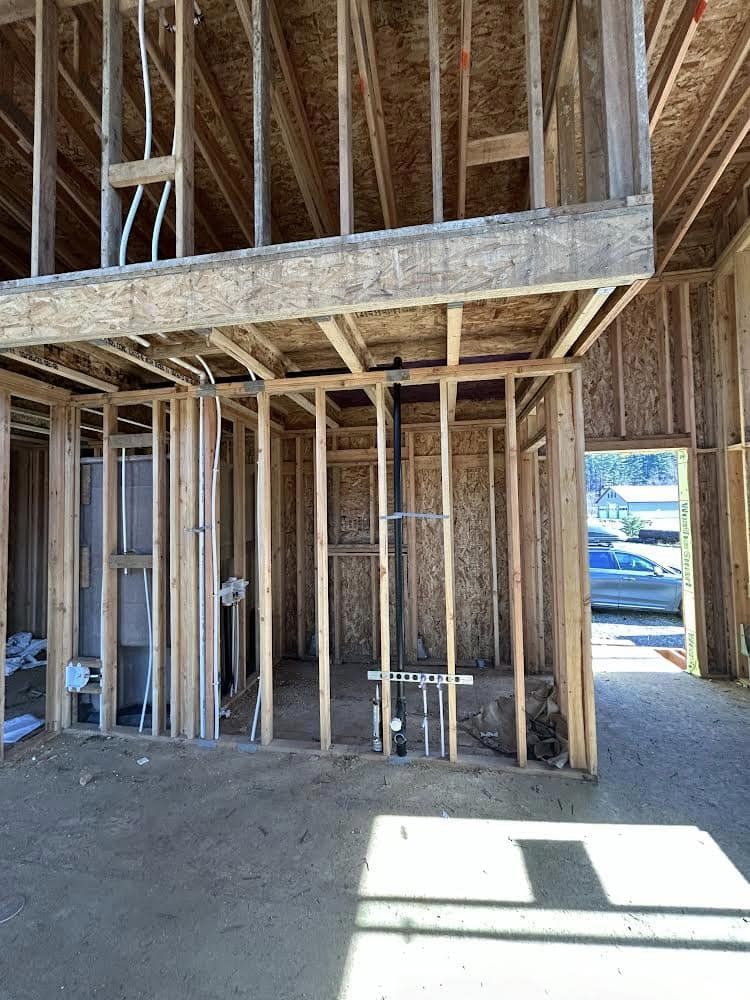 Interior framing — Boyes family home