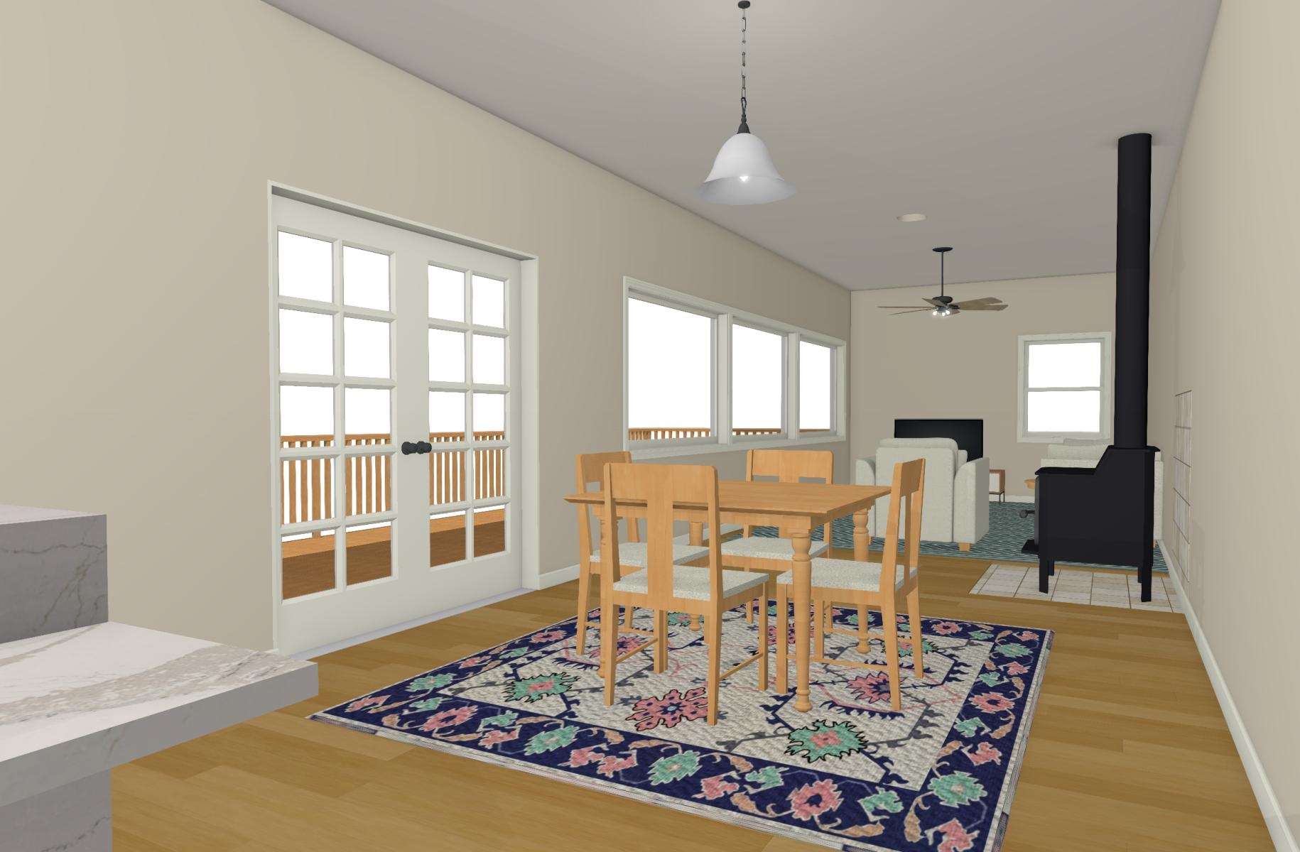 The A. Family Home: Great room design