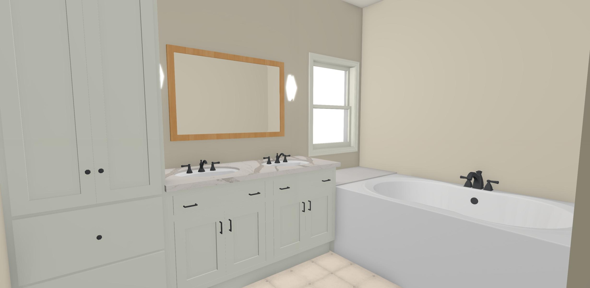 The A. Family Home: Bathroom design