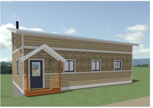 3D Revit rendering of the Boyes Family home design