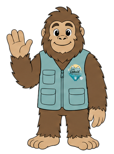 Squatch offering a friendly reminder
