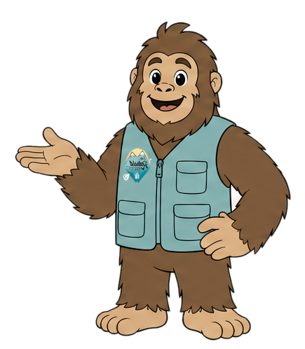 Squatch offering a friendly reminder