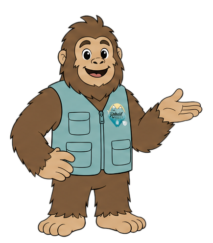 Squatch offering a friendly reminder
