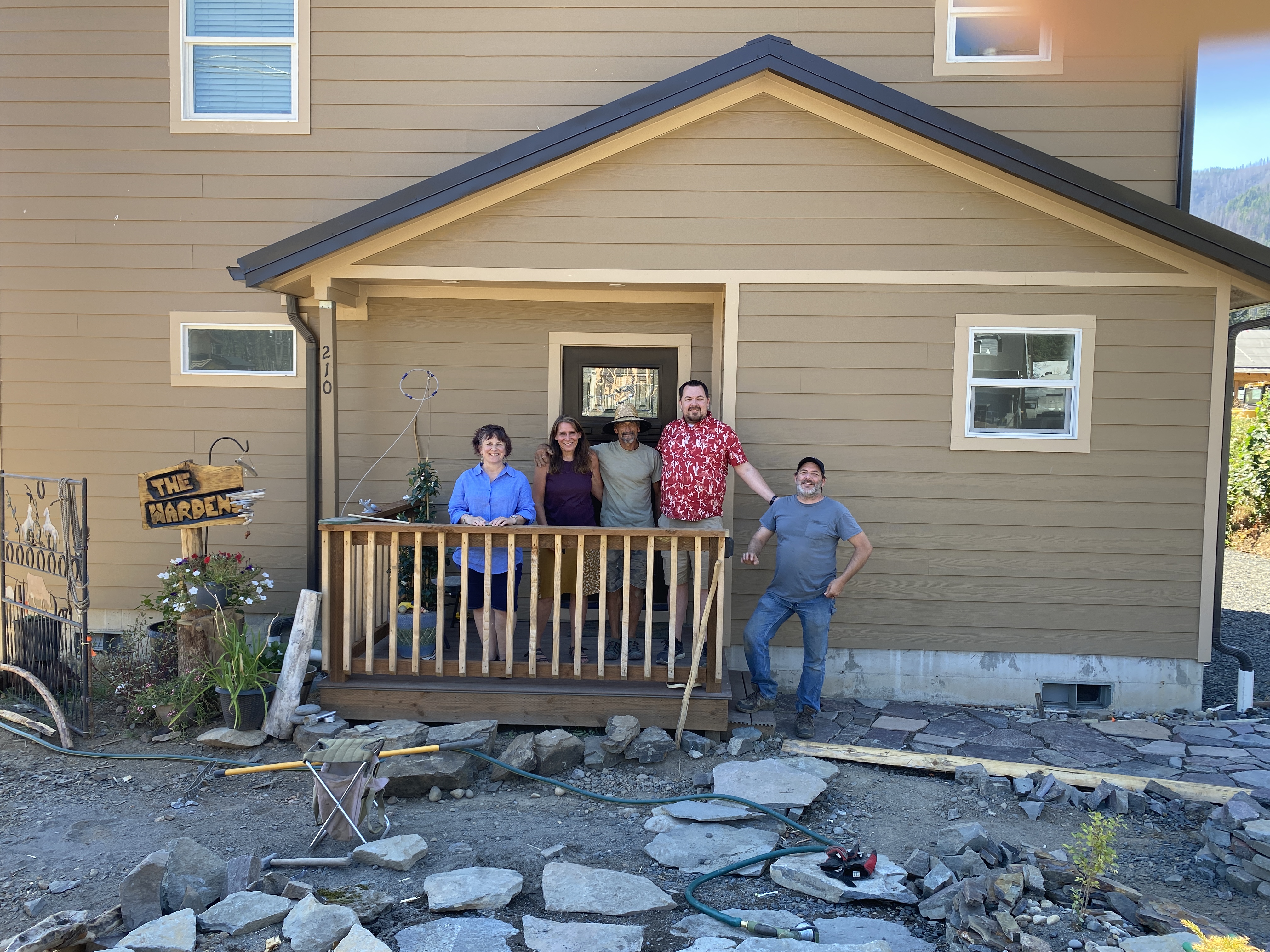Warden family home — near completion