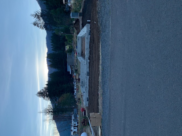 Foundation work on the Warden home