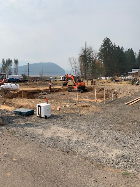 Groundbreaking ceremony — Warden family rebuild